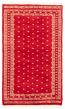 Bordered  Tribal Red Area rug 3x5 Pakistani Hand-knotted 359898