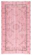 Bordered  Traditional Pink Area rug 5x8 Turkish Hand-knotted 362710