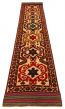 Afghan Tajik Caucasian 2'6" x 13'1" Hand-knotted Wool Rug 