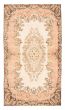 Traditional  Vintage Ivory Area rug 4x6 Turkish Hand-knotted 367696