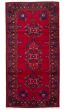 Bordered  Traditional Red Area rug Unique Turkish Hand-knotted 369136