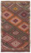 Flat-weaves & Kilims  Geometric Purple Area rug Unique Turkish Flat-Weave 369858