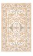 Bordered  Traditional Ivory Area rug 3x5 Indian Hand-knotted 374766
