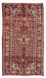 Bordered  Tribal Red Area rug 5x8 Persian Hand-knotted 383734