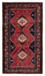 Bordered  Geometric Red Area rug 5x8 Turkish Hand-knotted 390875