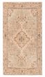 Vintage Ivory Area rug Unique Turkish Hand-knotted 392083