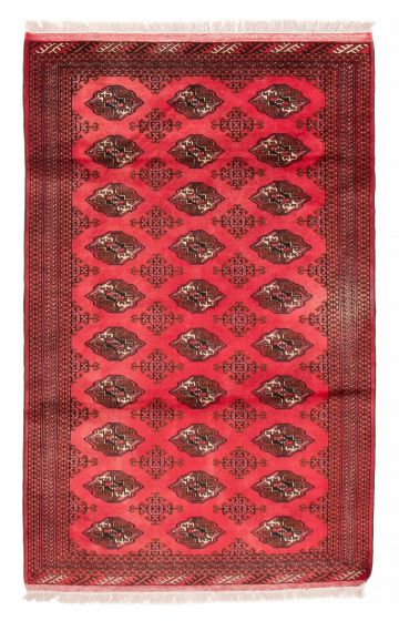 Bordered  Tribal Red Area rug 3x5 Persian Hand-knotted 381441