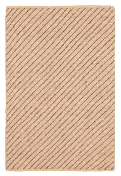 Flat-weaves & Kilims  Transitional Brown Area rug 3x5 Indian Flat-weave 344501