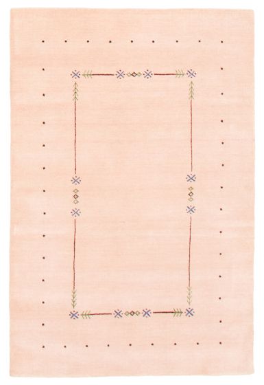 Gabbeh  Tribal Pink Area rug 3x5 Indian Hand Loomed 364536