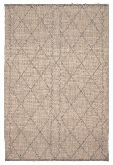 Braided  Transitional Ivory Area rug 5x8 Indian Braid weave 394154
