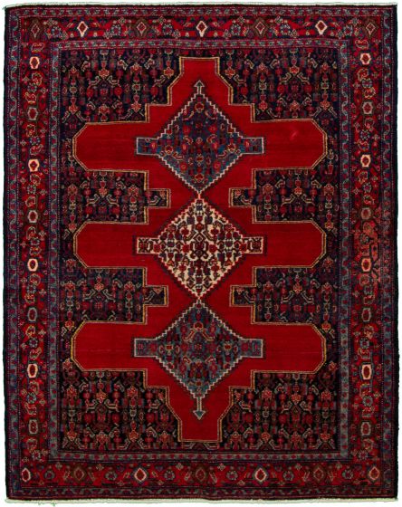 Bordered  Persian Red Area rug 3x5 Persian Hand-knotted 273737