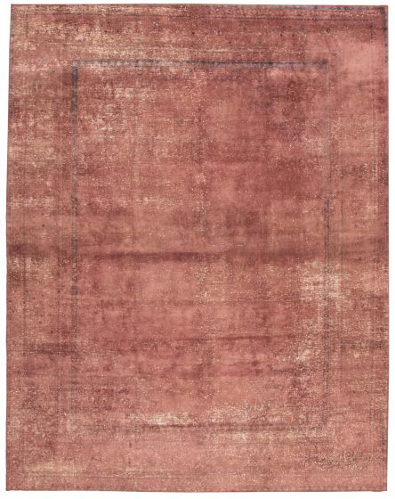 Overdyed  Transitional Brown Area rug 9x12 Turkish Hand-knotted 332392