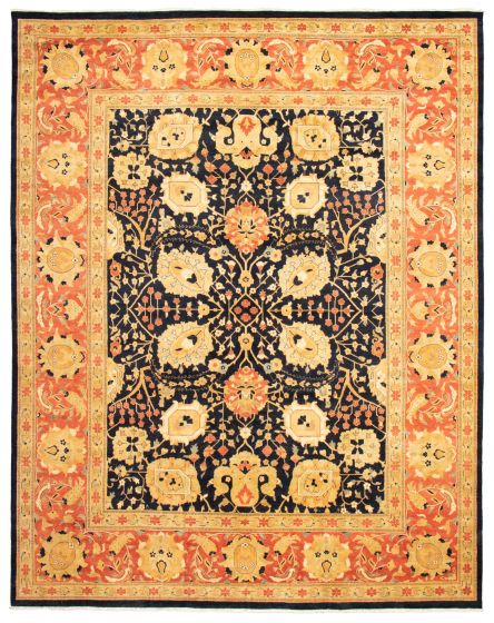 Traditional Blue Area rug 12x15 Pakistani Hand-knotted 368281