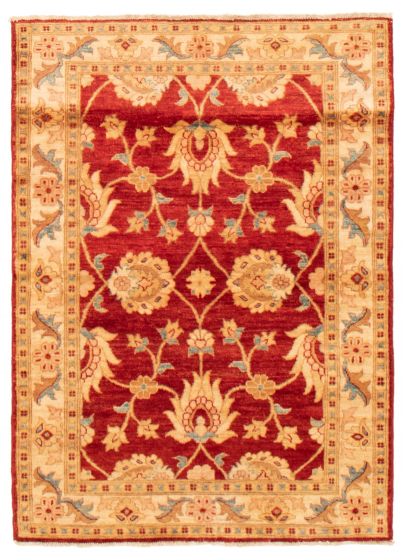 Traditional Red Area rug 3x5 Afghan Hand-knotted 369323