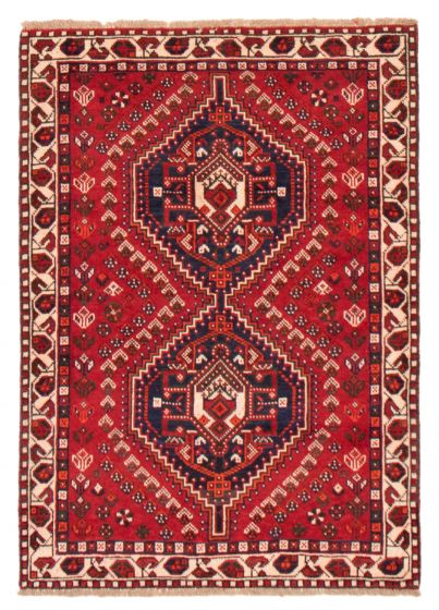 Bordered  Traditional Red Area rug 3x5 Turkish Hand-knotted 370960