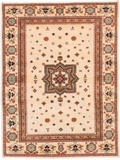 Traditional Blue Area rug 4x6 Turkish Hand-knotted 205548