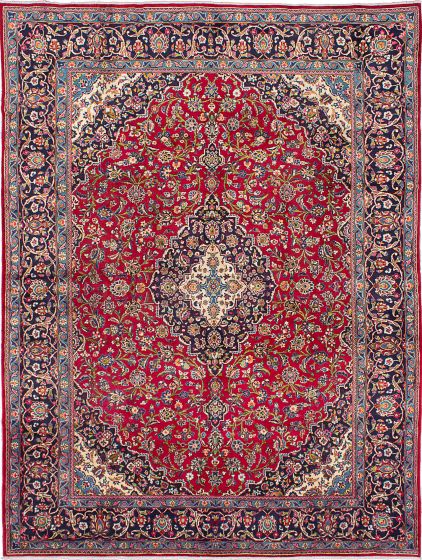 Vintage Red Area rug 9x12 Persian Hand-knotted 222908
