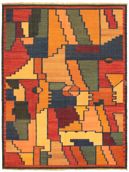 Casual  Flat-weaves & Kilims Multi Area rug 9x12 Turkish Flat-weave 335765