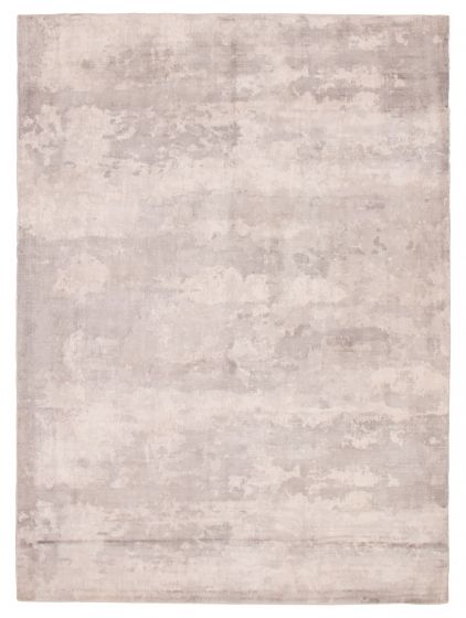 Modern Grey Area rug 9x12 Indian Hand Loomed 392838