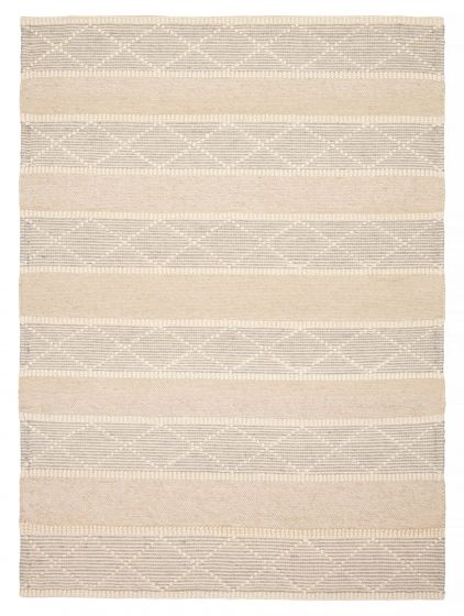 Braided  Transitional Ivory Area rug 4x6 Indian Braid weave 394159
