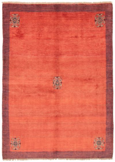 Bordered  Tribal Brown Area rug 6x9 Persian Hand-knotted 373347