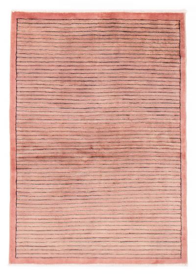 Transitional Purple Area rug 3x5 Pakistani Hand-knotted 379794
