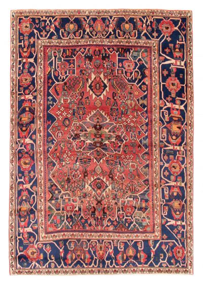 Bordered  Vintage/Distressed Red Area rug 5x8 Turkish Hand-knotted 384931