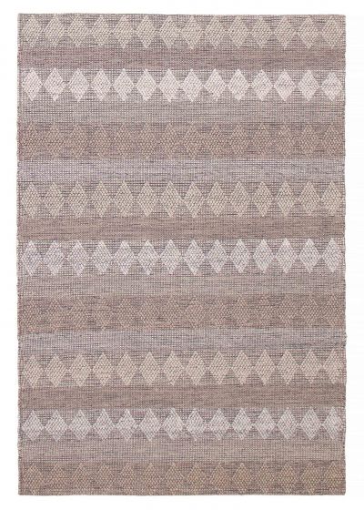 Braided  Transitional Ivory Area rug 5x8 Indian Braid weave 390556