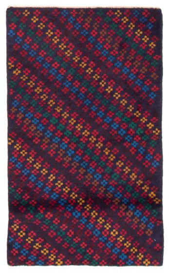 Bohemian  Tribal Blue Area rug 3x5 Afghan Hand-knotted 354209