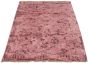 Bordered  Transitional Pink Area rug 5x8 Indian Hand-knotted 308069