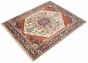 Indian Serapi Heritage 8'0" x 9'9" Hand-knotted Wool Ivory Rug
