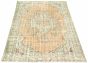 Bordered  Vintage Brown Area rug 5x8 Turkish Hand-knotted 327952
