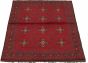 Bordered  Tribal Red Area rug 3x5 Afghan Hand-knotted 328874