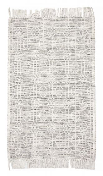 Braided  Transitional Ivory Area rug 5x8 Indian Braided Weave 375924