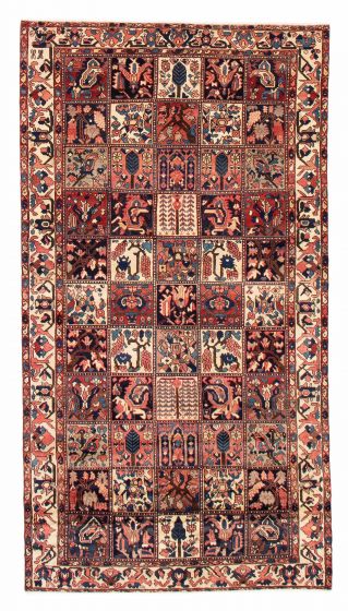 Bordered  Traditional Red Area rug Unique Persian Hand-knotted 385102