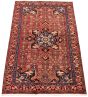 Bordered  Traditional Brown Area rug 4x6 Persian Hand-knotted 303342