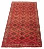 Bordered  Tribal Red Area rug 5x8 Turkish Hand-knotted 317783