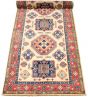 Bordered  Tribal Ivory Area rug Unique Afghan Hand-knotted 328744