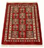 Turkmenistan Turkman 3'3" x 4'8" Hand-knotted Wool Rug 