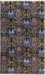 Casual  Transitional Purple Area rug 5x8 Indian Hand-knotted 280697