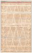 Casual  Transitional Brown Area rug 5x8 Indian Hand-knotted 292859
