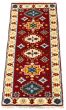 Indian Kazak Royal I 2'4" x 6'0" Hand-knotted Wool Rug 
