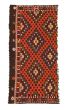 Flat-weaves & Kilims  Geometric Red Area rug 3x5 Turkish Flat-Weave 343641