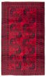 Bordered  Tribal Red Area rug 3x5 Afghan Hand-knotted 355546