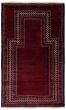 Bordered  Tribal Red Area rug 3x5 Afghan Hand-knotted 360610