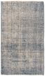 Overdyed  Transitional Blue Area rug 4x6 Turkish Hand-knotted 361229
