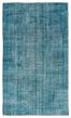 Overdyed  Transitional Green Area rug 4x6 Turkish Hand-knotted 362186