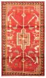 Bordered  Traditional Red Area rug 5x8 Persian Hand-knotted 365338