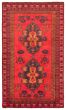 Geometric  Tribal Red Area rug 3x5 Afghan Hand-knotted 367760