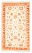Bordered  Traditional Ivory Area rug 3x5 Pakistani Hand-knotted 379952
